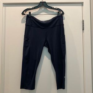 Lulu Lemon navy blue capris